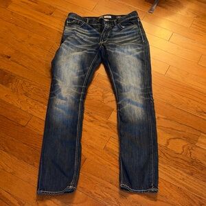 BKE Jake Straight Leg Jeans in Dark Blue